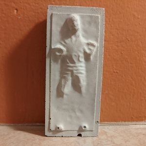 Concrete statue of Han Solo Trapped Star Wars